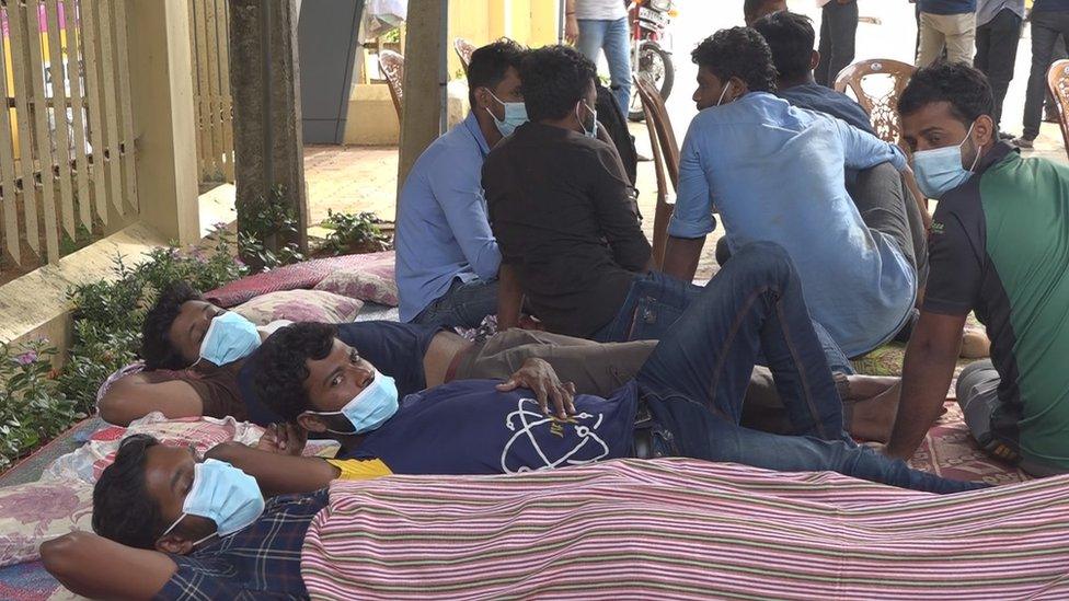 Students on hunger strike