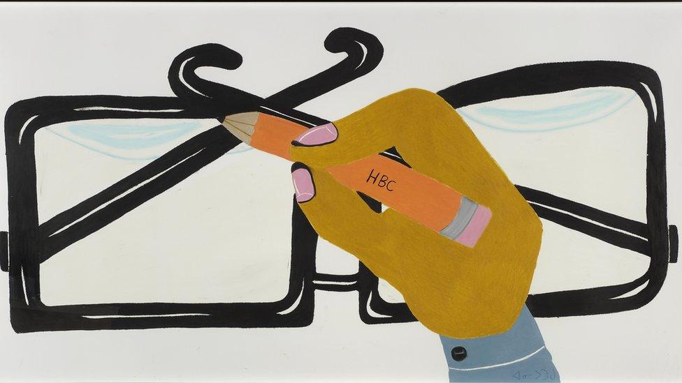 Annie Pootoogook, (Composition) Drawing of My Grandmother's Glasses, 2007