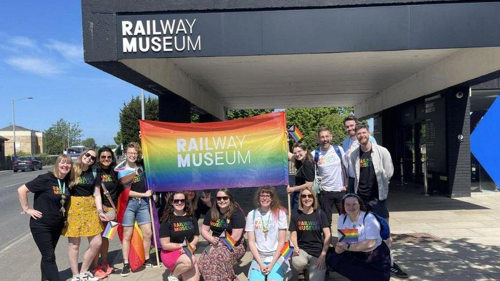 York Pride marchers outside NRM