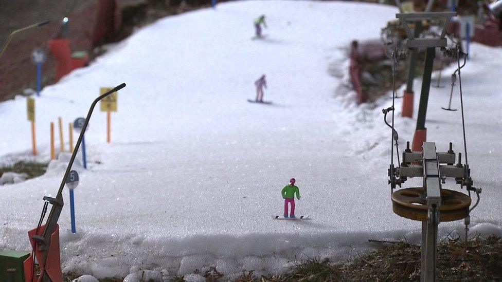 Miniature ski resort