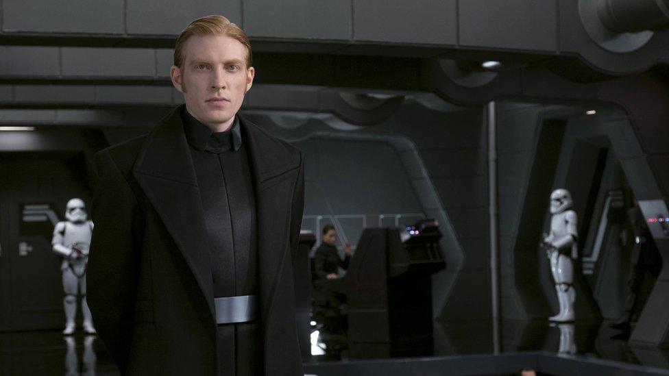 Domhnall Gleeson as General Hux in Star Wars: The Last Jedi, 2017