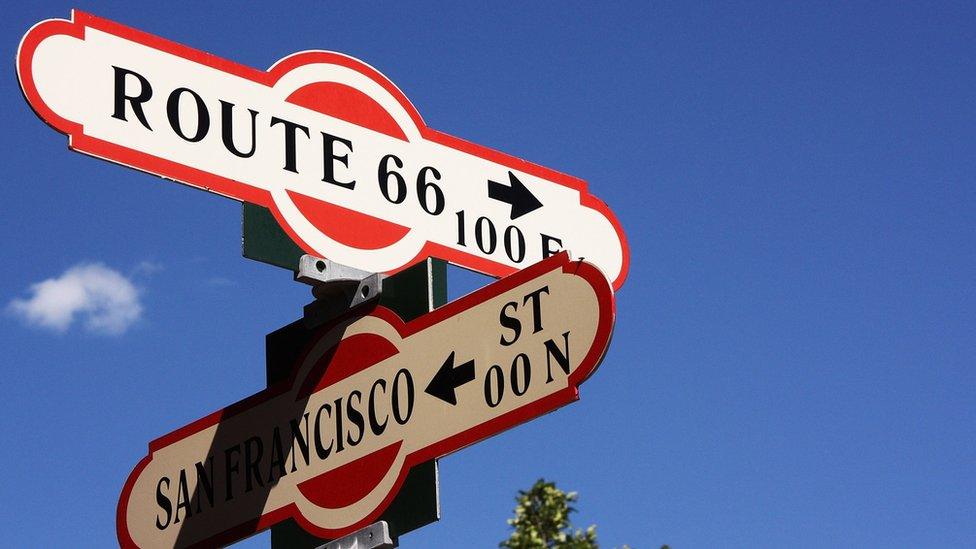 Route 66 sign