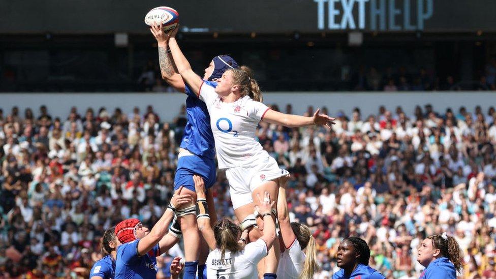 England and French rugby players