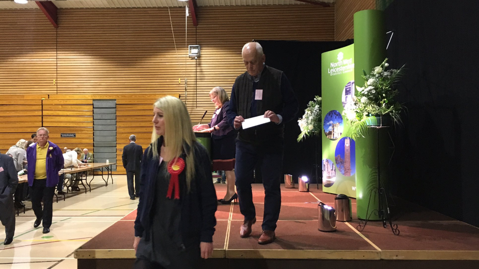 Nick Rushton at the North West Leicestershire District Council count