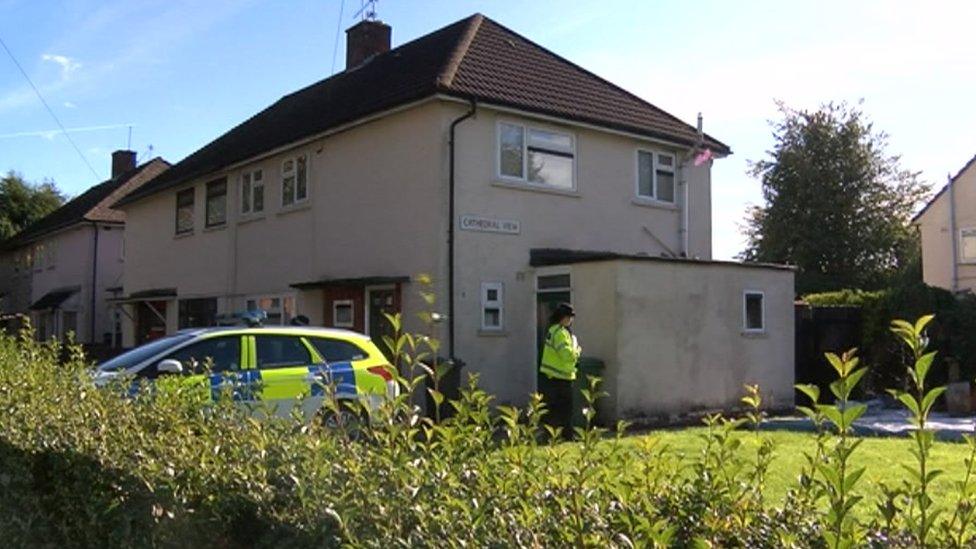 Police search property