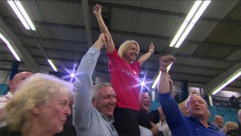 Leave voters in Sunderland during the 2016 referendum