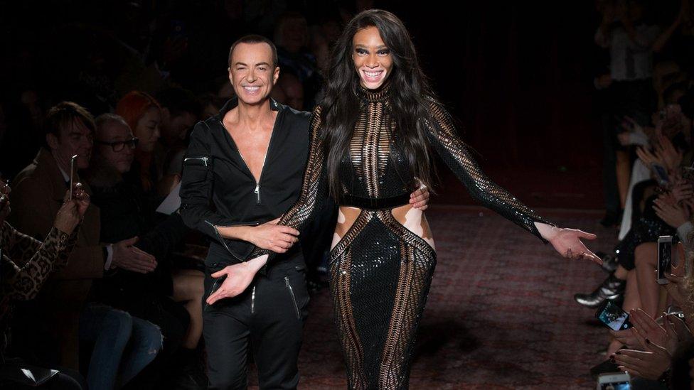 Winnie Harlow and Julien MacDonald