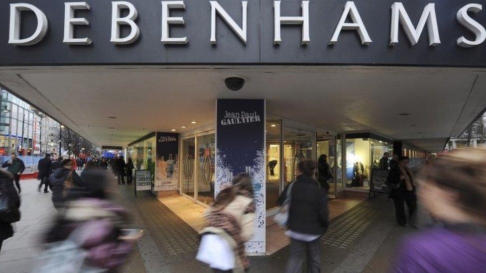 Debenhams store