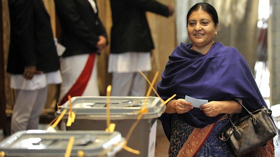 Nepalese President Bidhya Devi Bhandari