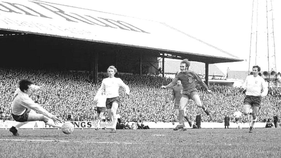 Dick scoring for Wales against England