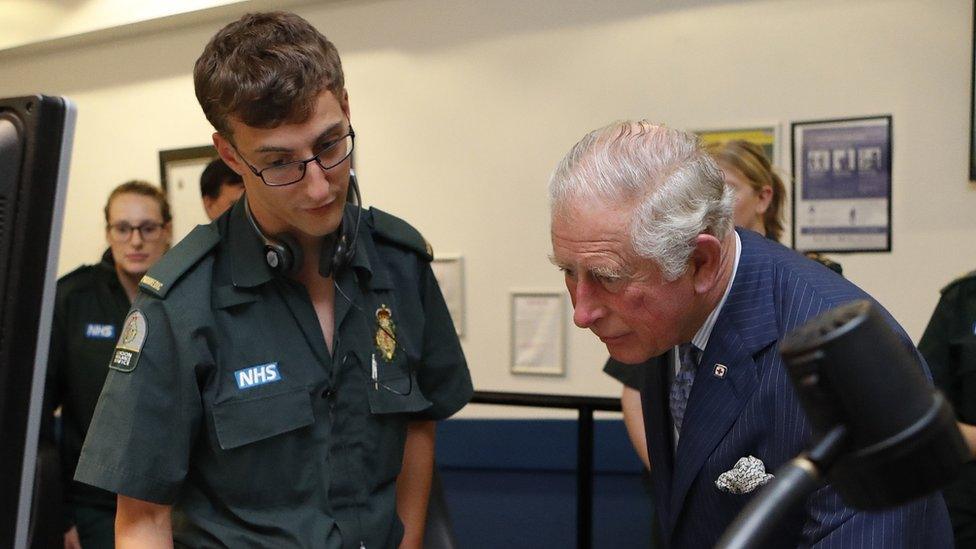 Prince Charles at London Ambulance Service