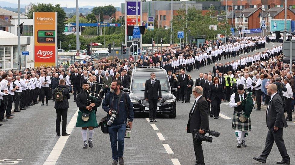 Bobby Storey's funeral