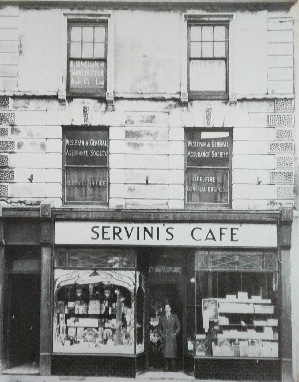 This is what Servini's cafe looked like in 1934, a year after it opened