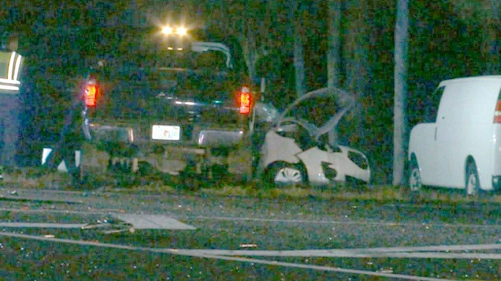 Scene of crash in Florida