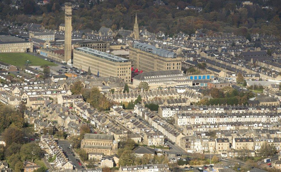 Aerial view of Bradford