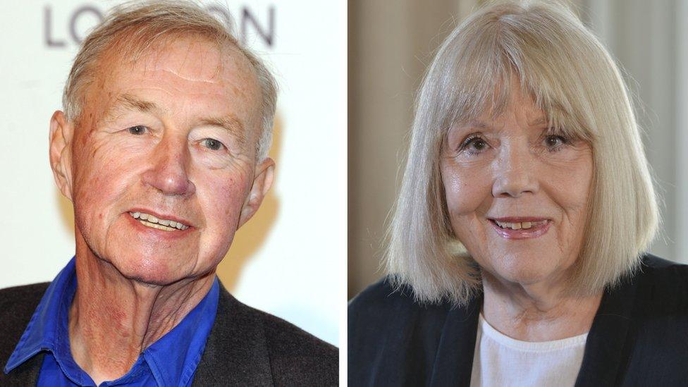 Sir Terence Conran and Dame Diana Rigg