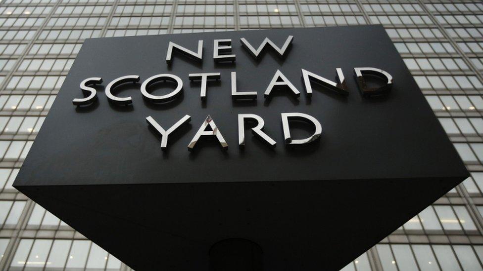 New Scotland Yard sign