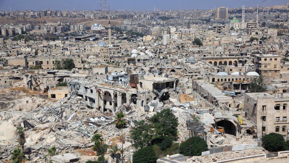 Aleppo skyline (3 July 2016)