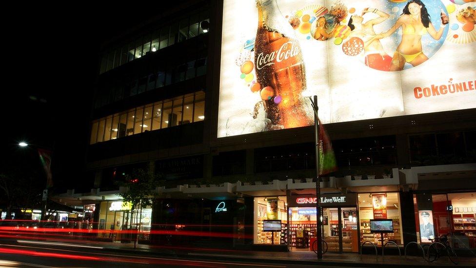 The famous Coca-Cola sign at Kings Cross in Sydney