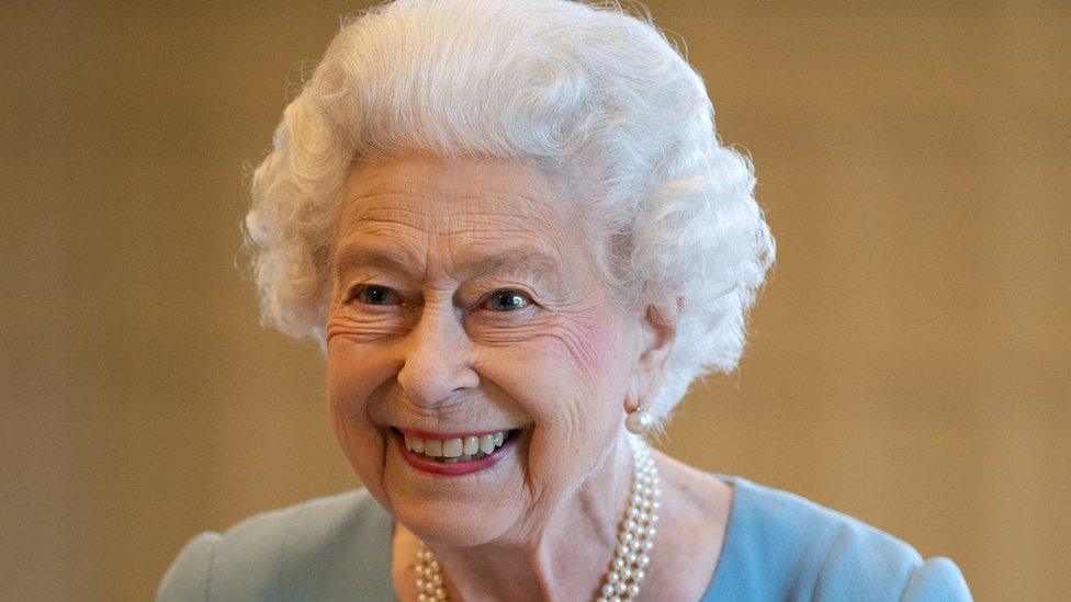 The Queen at Sandringham reception on 5 February 2022