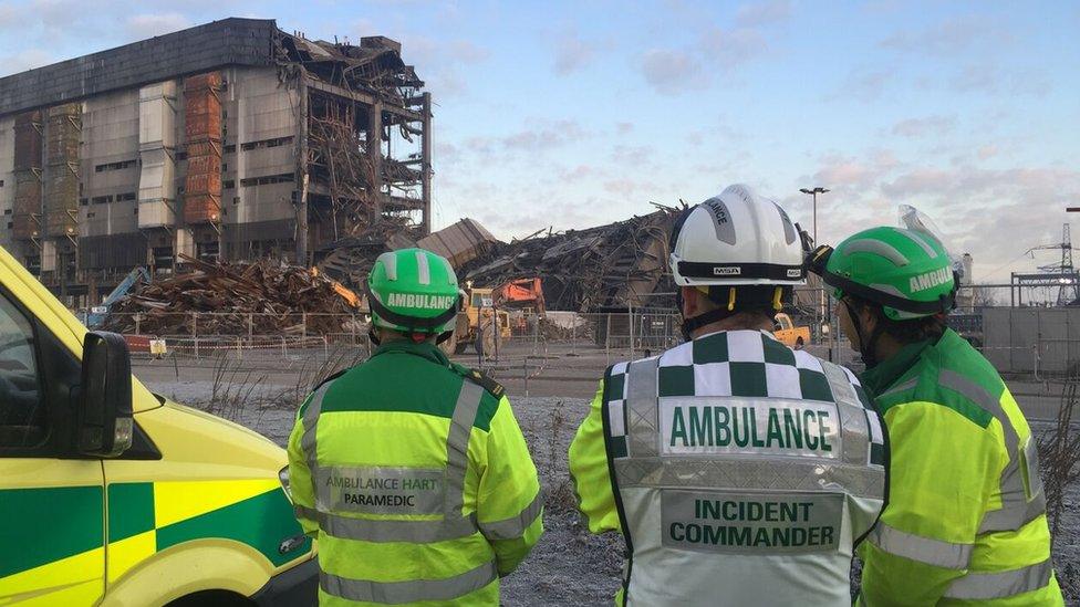 Ambulance service at Didcot site