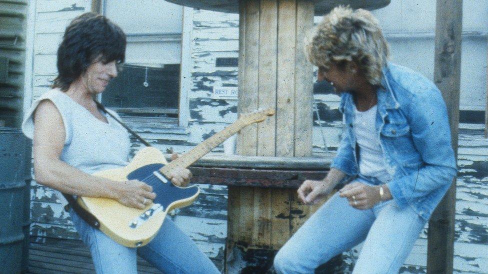 Jeff Beck and Rod Stewart