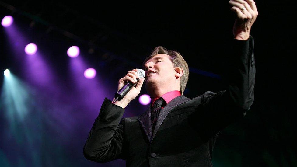 LONDON, UNITED KINGDOM - APRIL 01: Daniel O'Donnell performs on stage at Royal Albert Hall on April 1, 2011 in London, United Kingdom. (Photo by Roberta Parkin/Redferns)