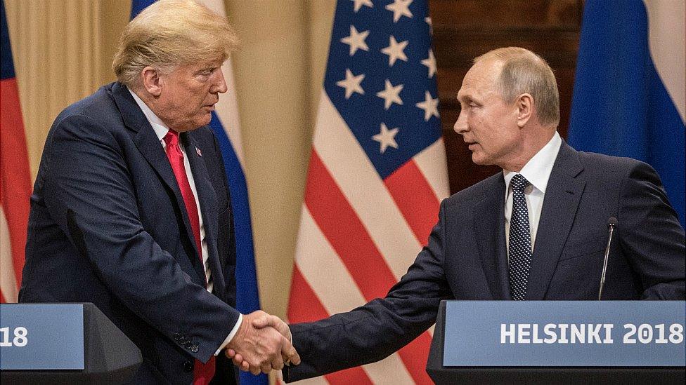 Presidents Trump and Putin in Helsinki, 16 June