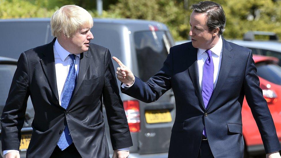 Boris Johnson and David Cameron