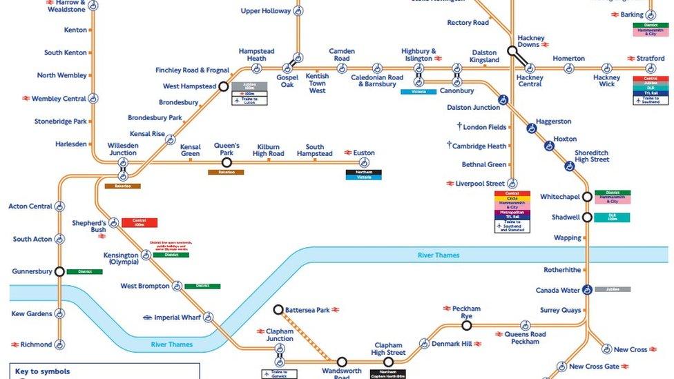 Overground map