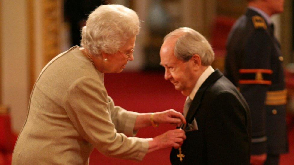 The Queen and Peter Sallis