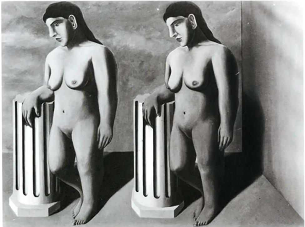 La Pose Enchantée by Rene Magritte