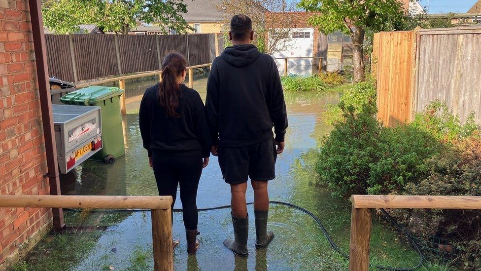 Flooded garden