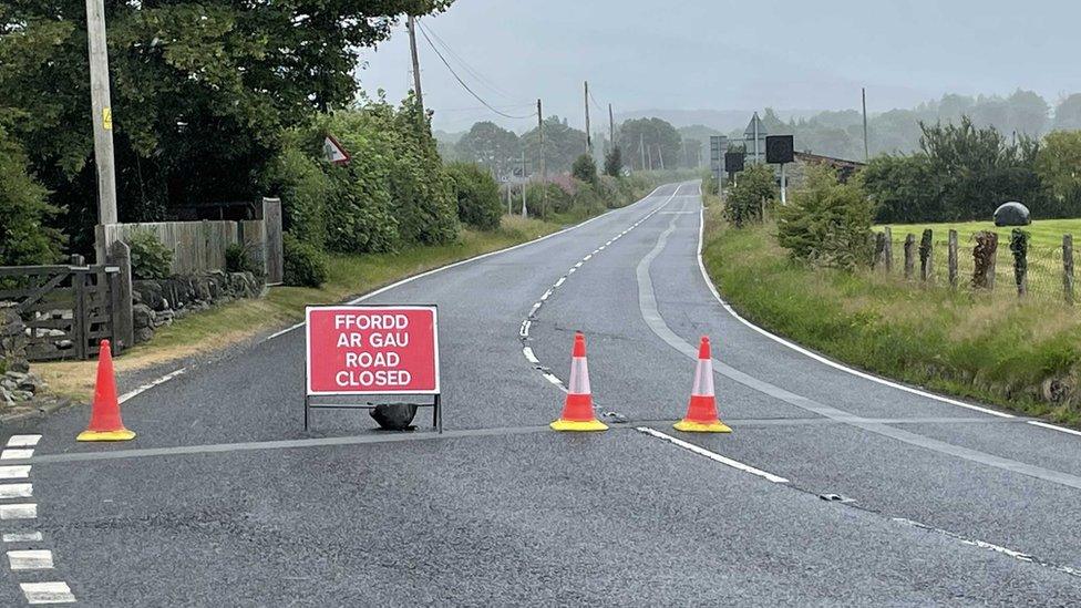 A494 near Llanuwchllyn