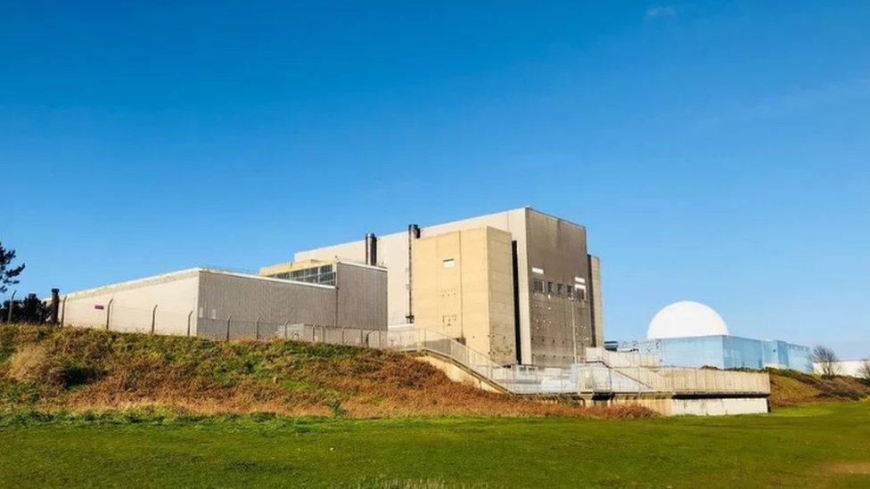 Sizewell A and B buildings