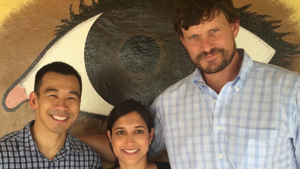 Dr Crozier with Emory Eye team in Sierra Leone