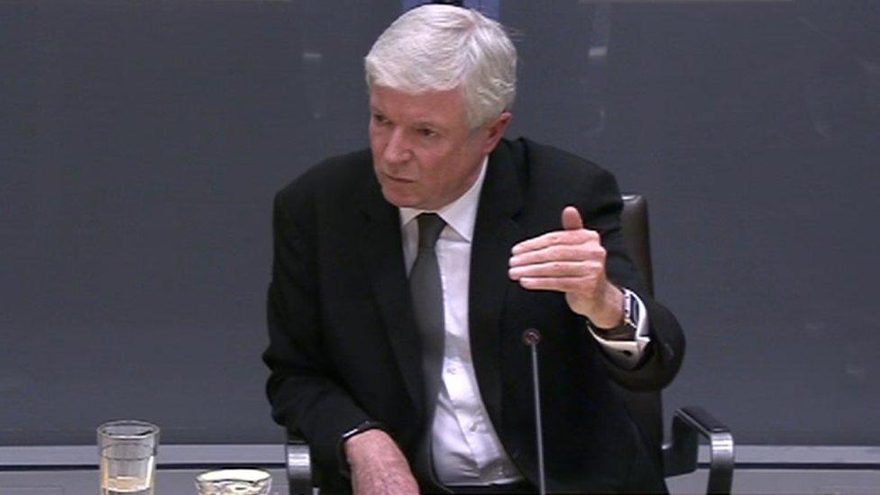 Lord Hall gives evidence to an assembly committee