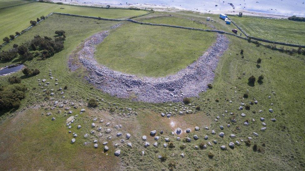 The walled fort of Sandby Borg