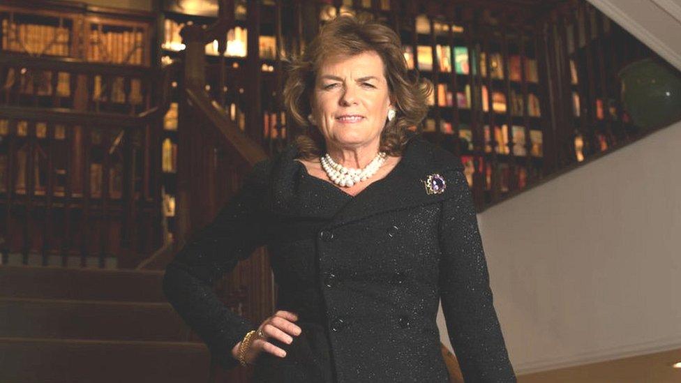 Emma Manners, Duchess of Rutland, poses for photos at a book signing for her autobiography "The Accidental Duchess" at Hatchards on 22 September in London