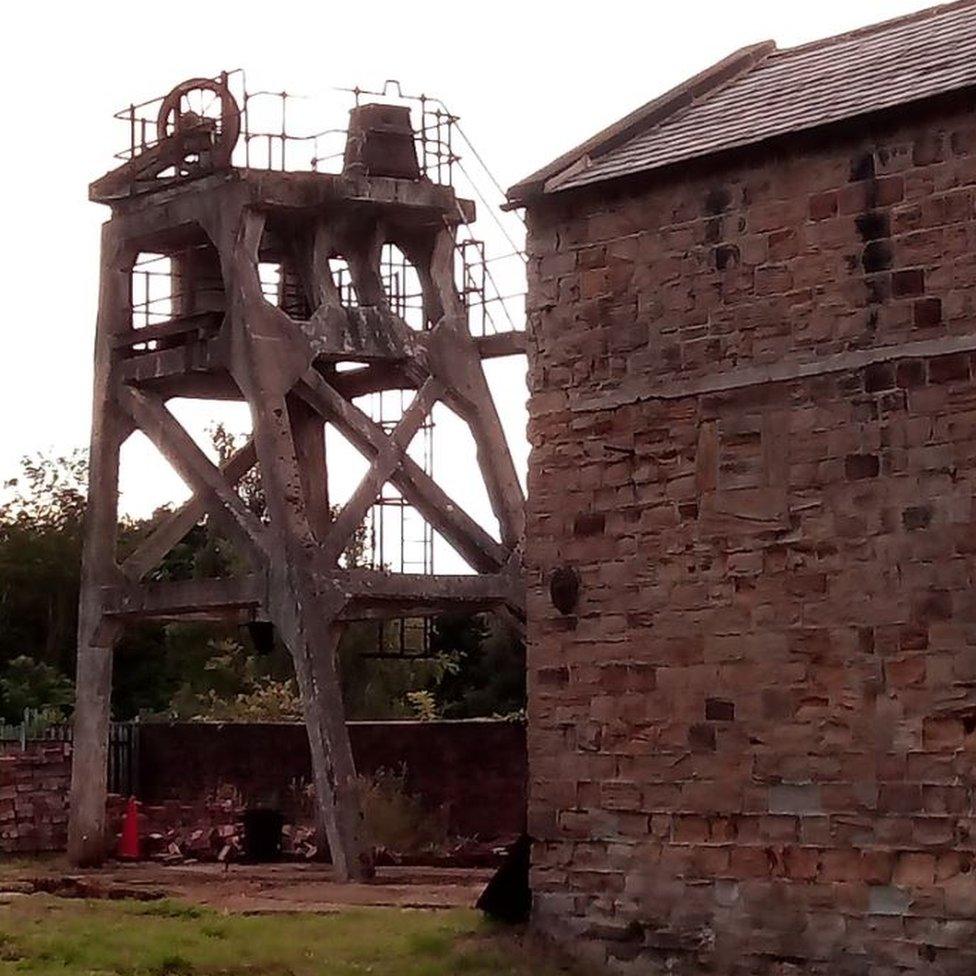 Former mining headgear at Hemingfield, Barnsley