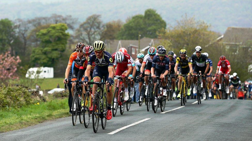 Riders in tour de yorkshire on sale