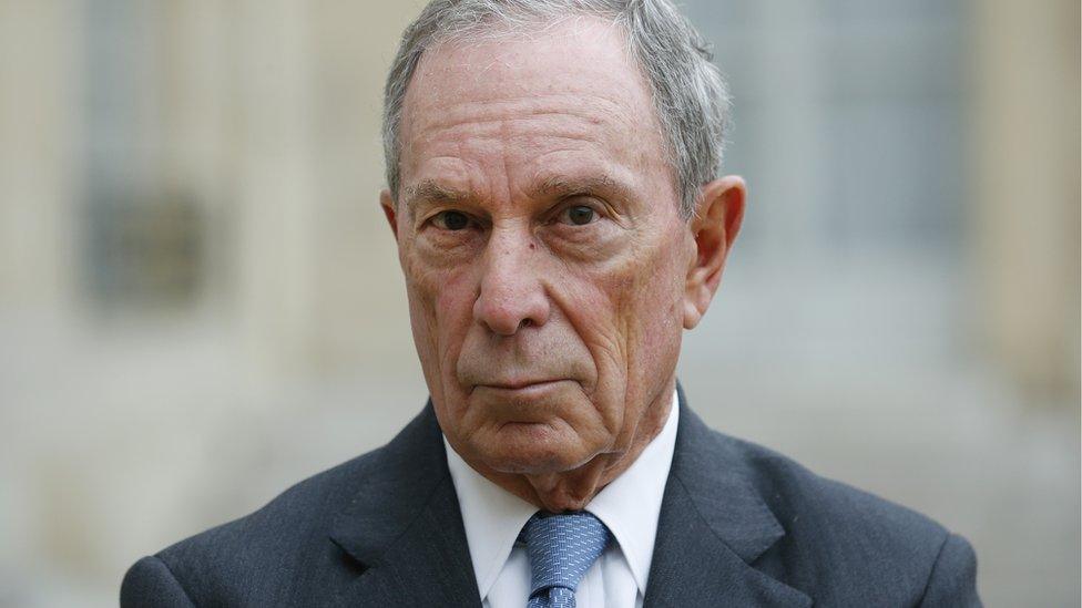 Former Mayor of New York City, Michael Bloomberg, in France in 2017