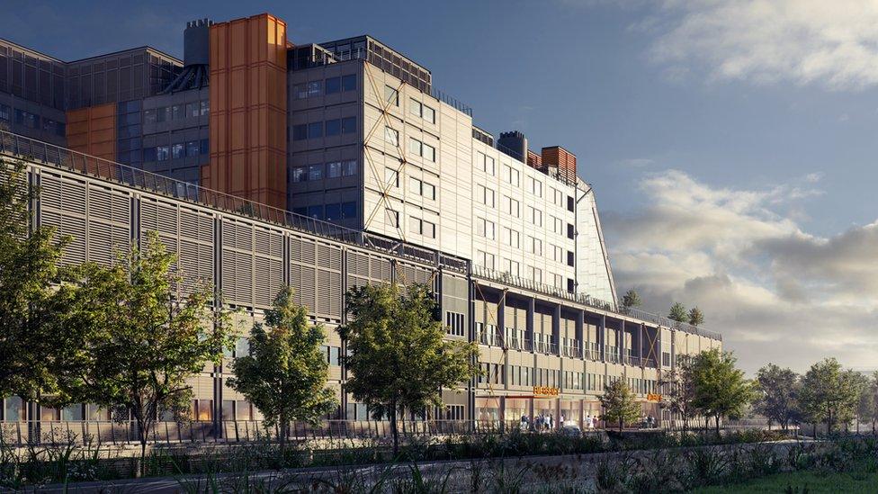 Artist impression of the Midland Metropolitan Hospital