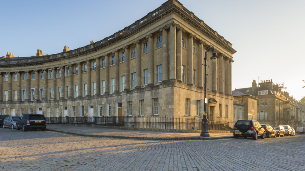 The Royal Crescent in Bath