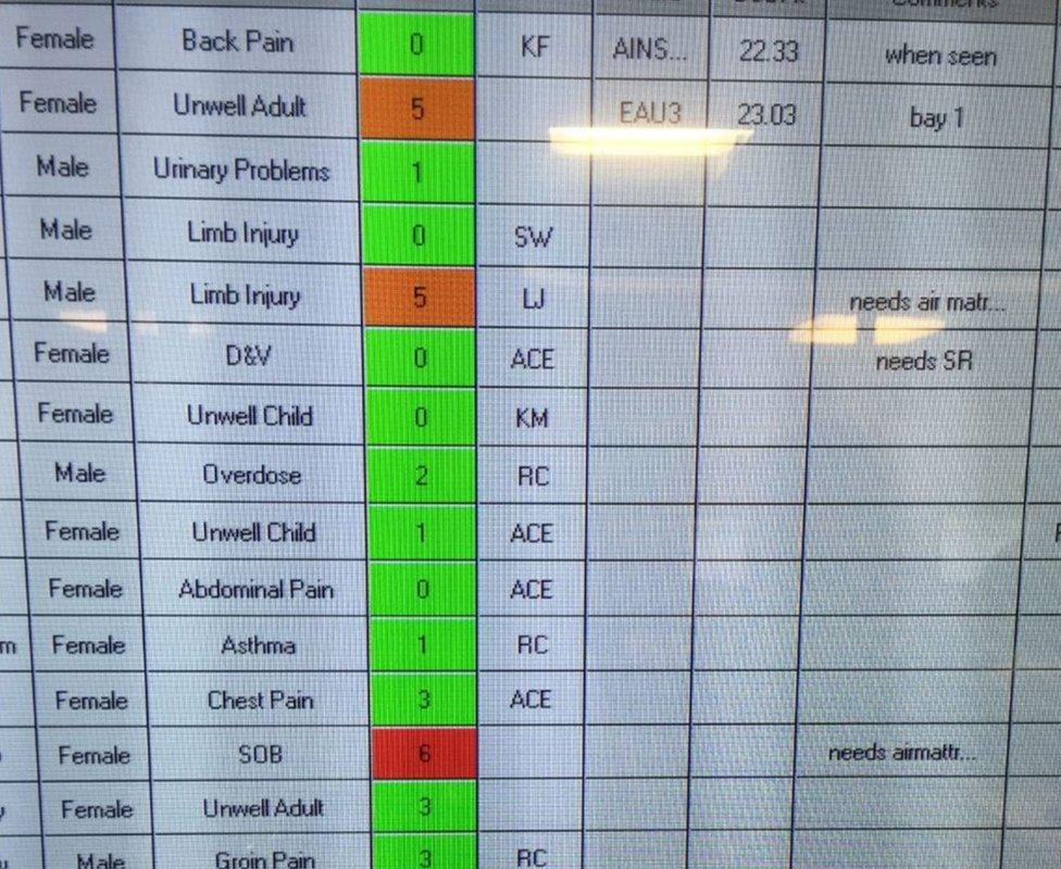 Patient chart