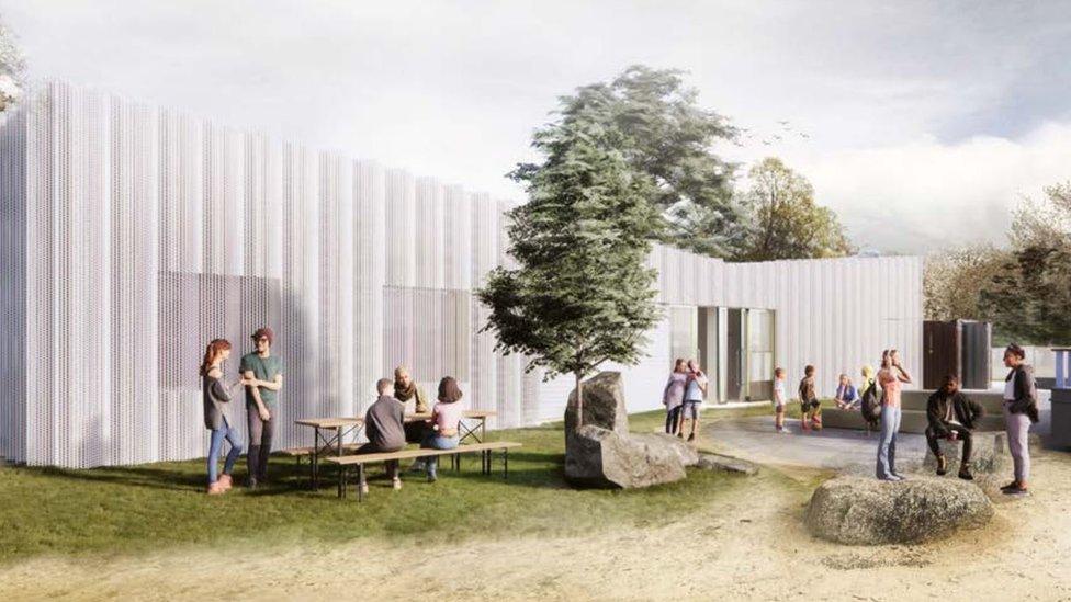 Artist's impression of the new building at Wisbech Adventure Playground