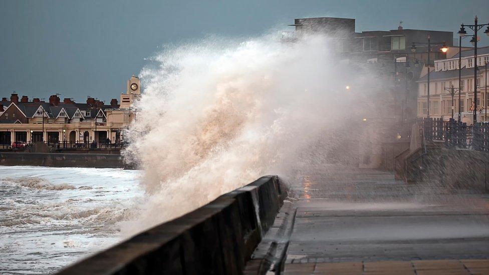 High waves in Porthcawl
