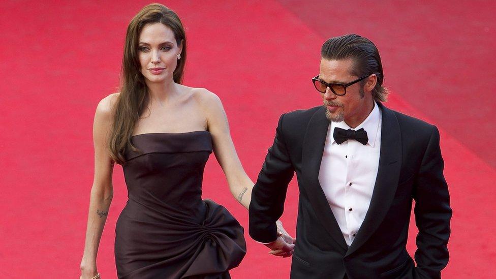 US actor Brad Pitt (R) and US actress Angelina Jolie (L)