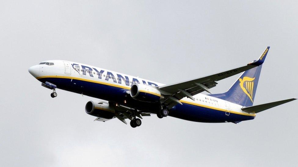 Ryanair aeroplane, file picture