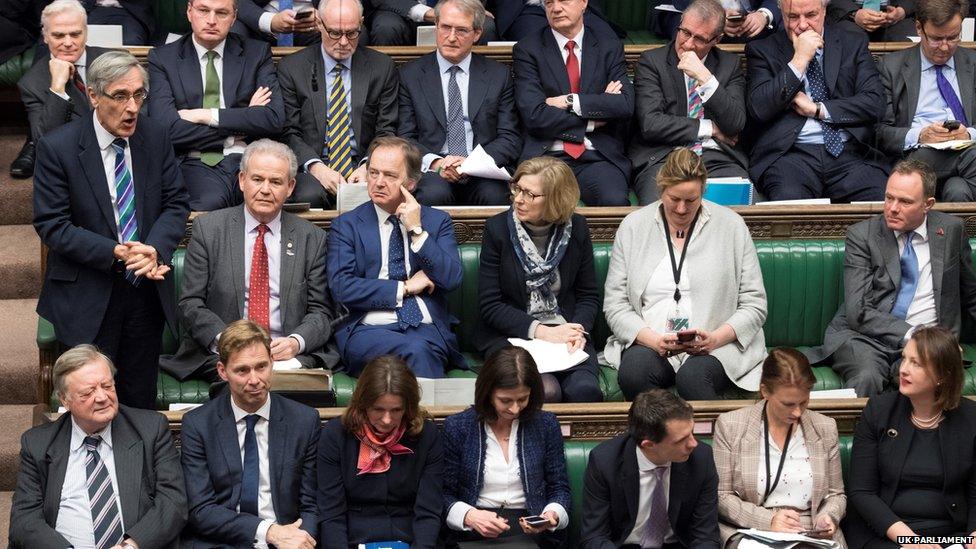 Conservative MPs in the House of Commons